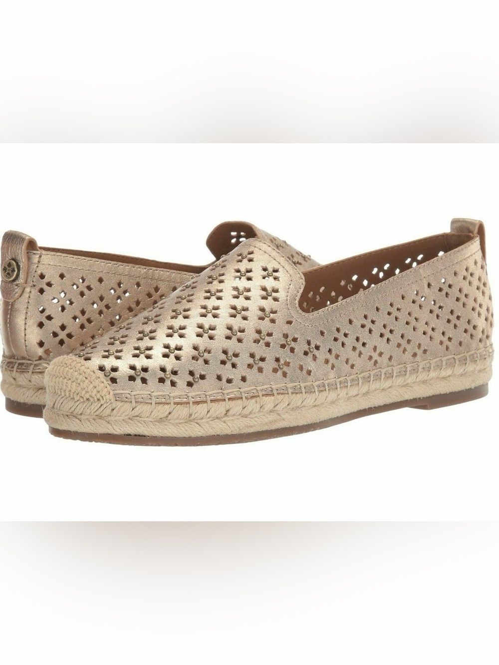 Patricia Nash Elena Perforated Espadrille Gold